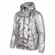Diesel J-otte Hommes Vestesargent brillant Coupe-vent à capuche léger Rrp295