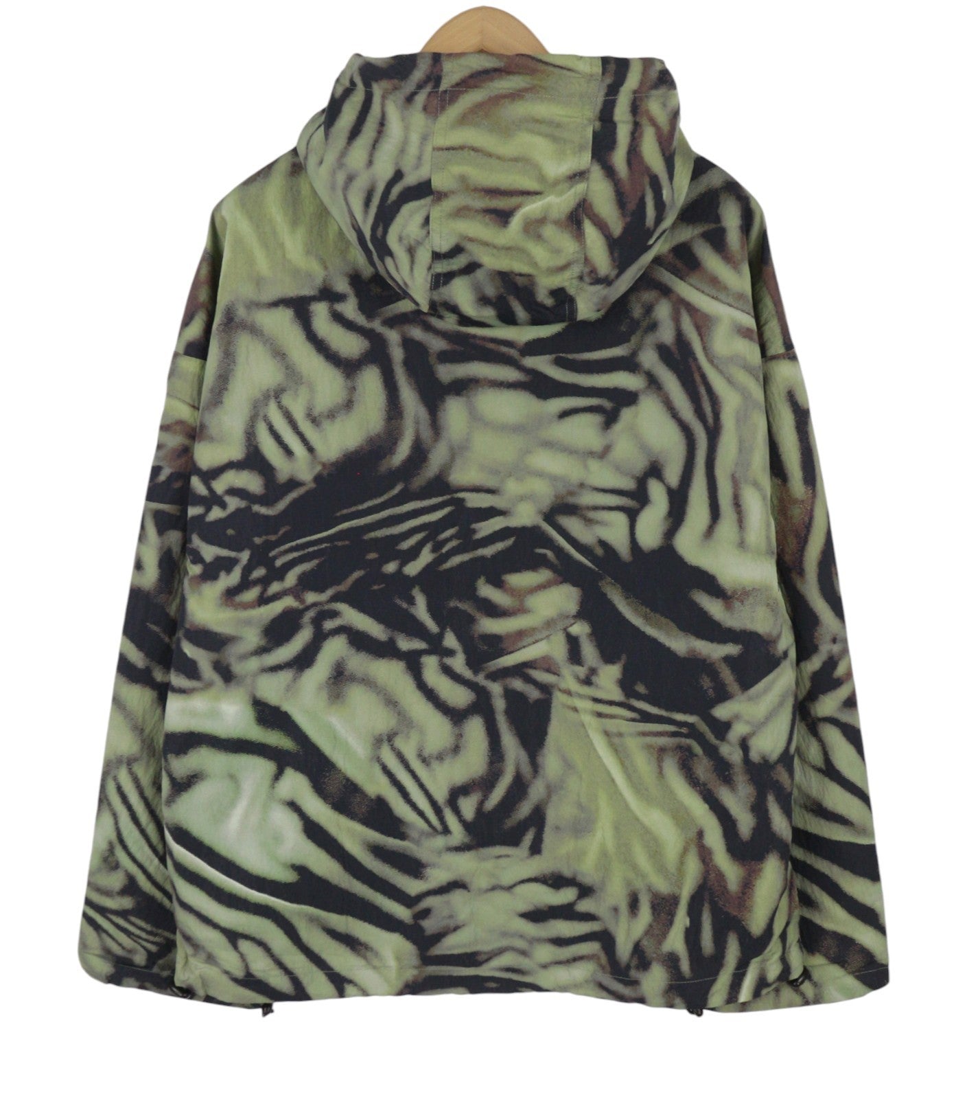 Diesel J-leopold-zebra Giacca da uomoverde Giacca a vento con cappuccio leggera Rrp275