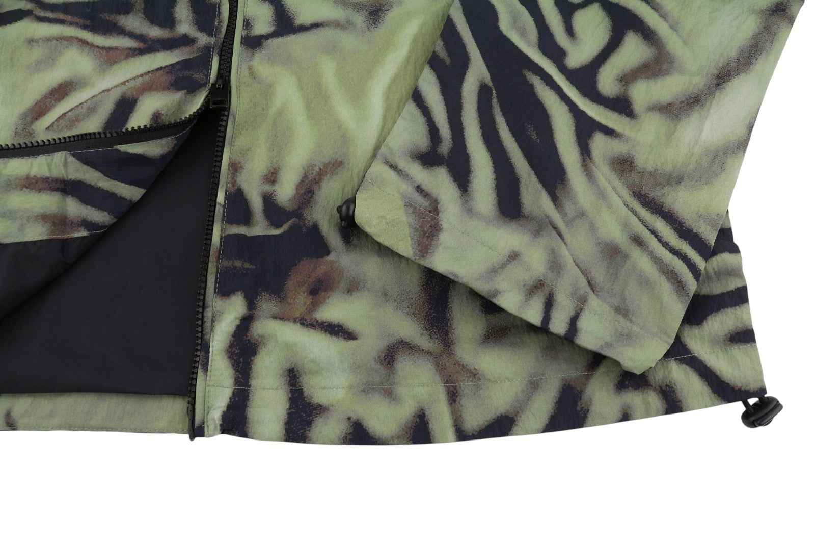 Diesel J-leopold-zebra Giacca da uomoverde Giacca a vento con cappuccio leggera Rrp275