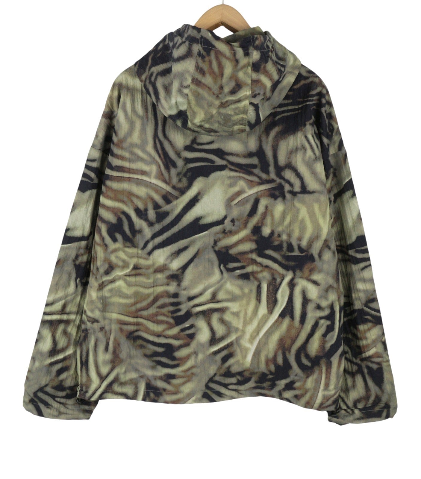 Diesel J-leopold-zebra Giacca da uomoverde Giacca a vento con cappuccio leggera Rrp275