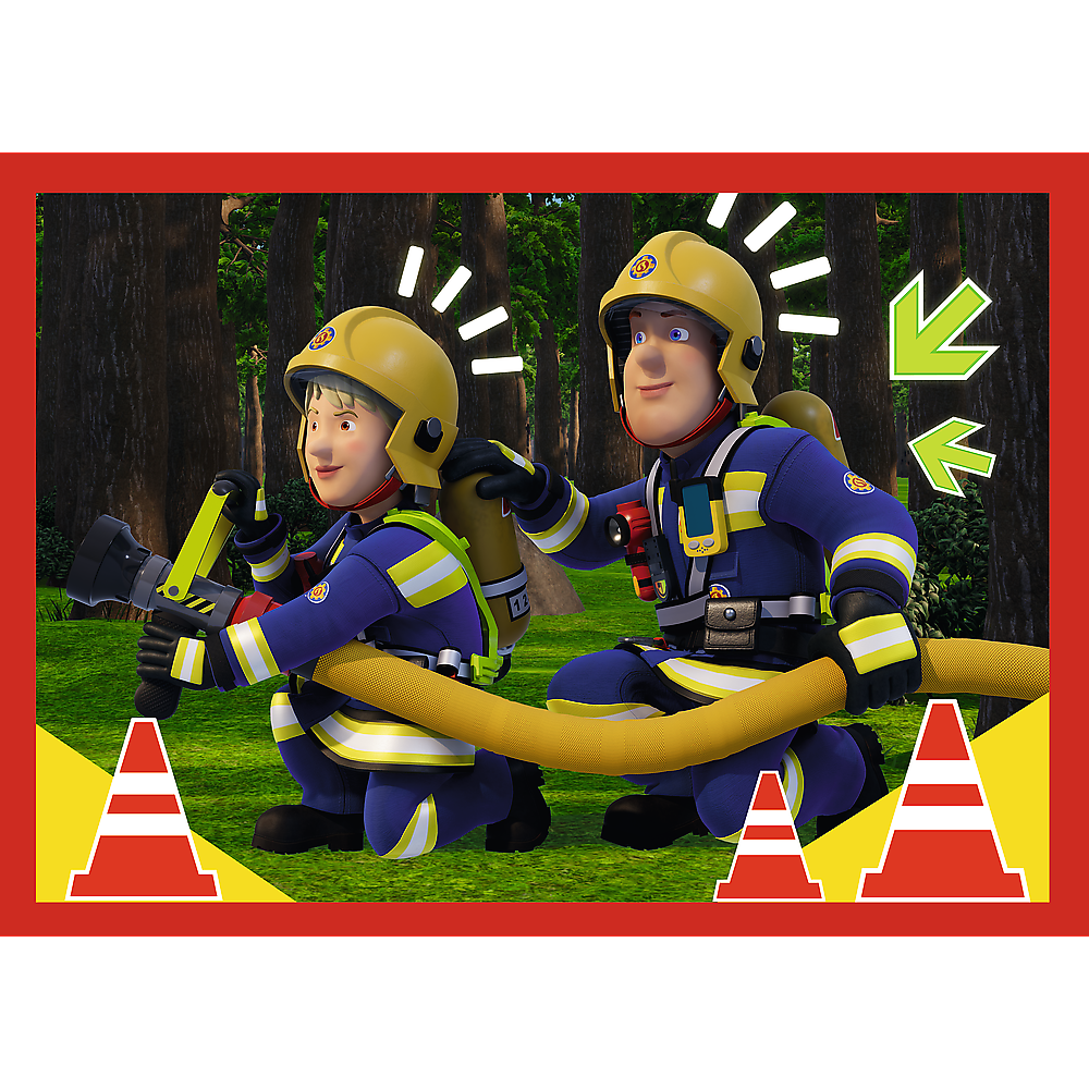 4-in-1 Puzzle - Adventures Of Fireman Sam Trefl 34632