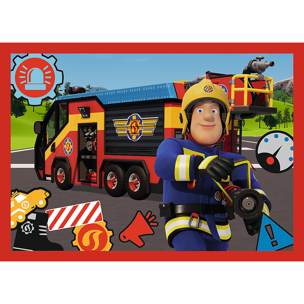 4-in-1 Puzzle - Adventures Of Fireman Sam Trefl 34632