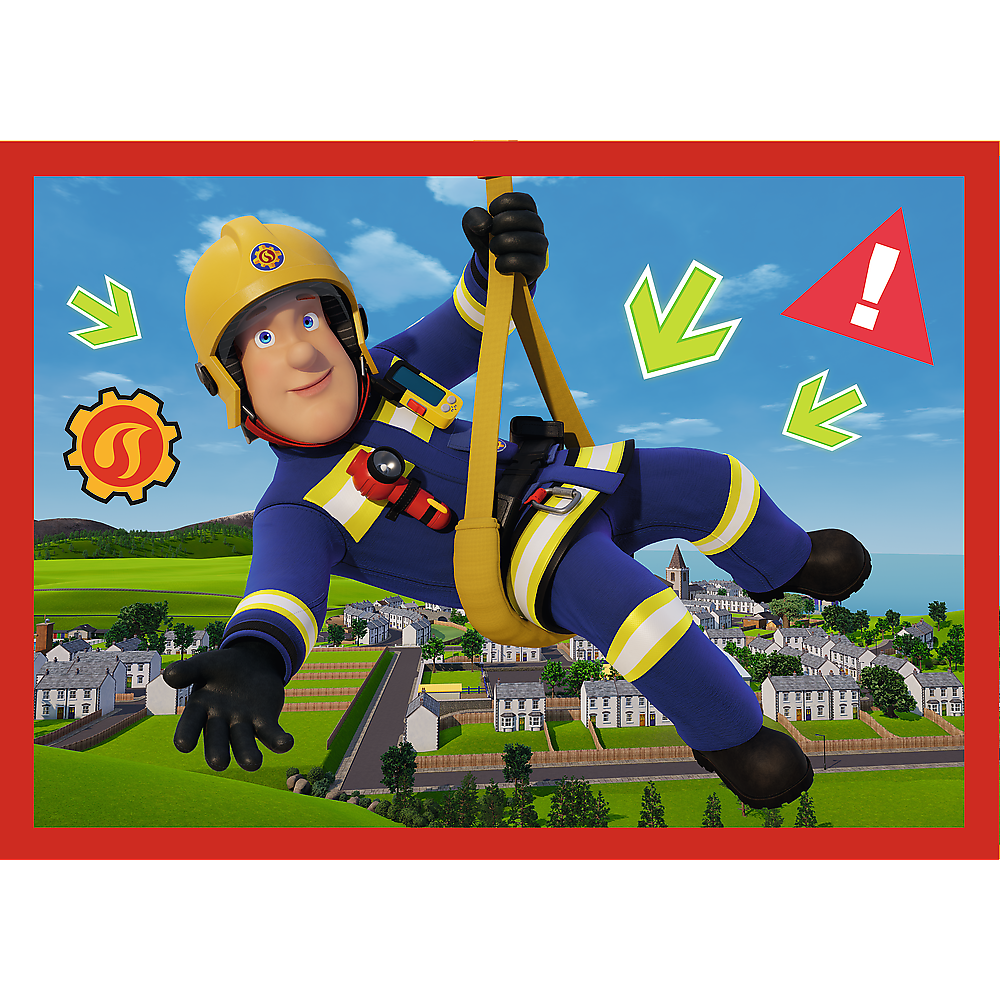 4-in-1 Puzzle - Adventures Of Fireman Sam Trefl 34632