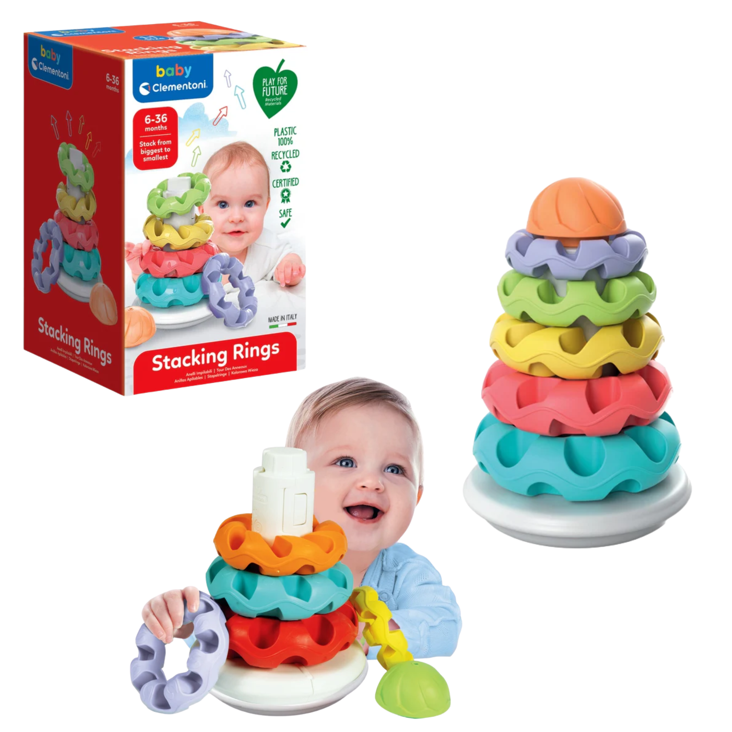 Colorful Tower 5 Rings Clementoni 17732