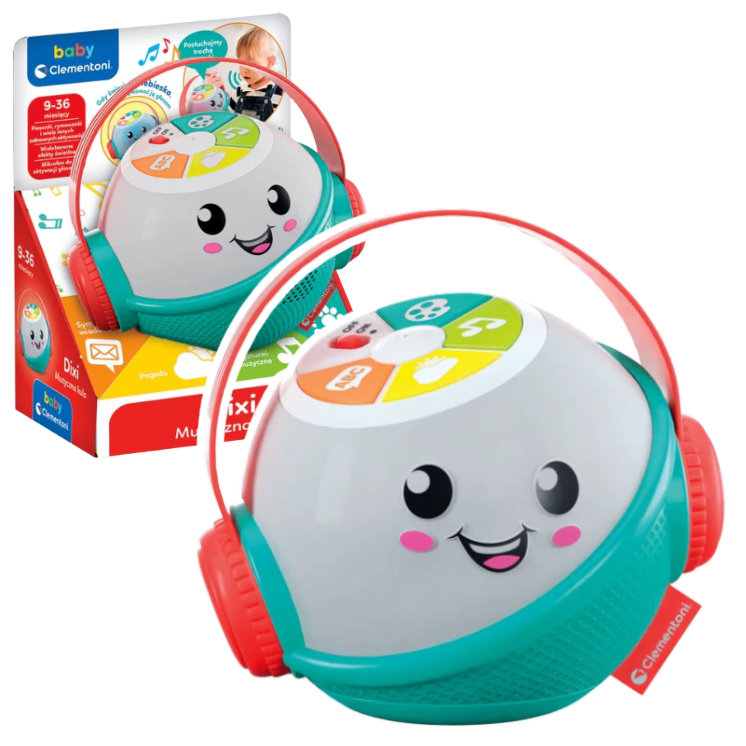 Dixi Interactive Musical Ball With Microphone (polish Language) clementoni 50800