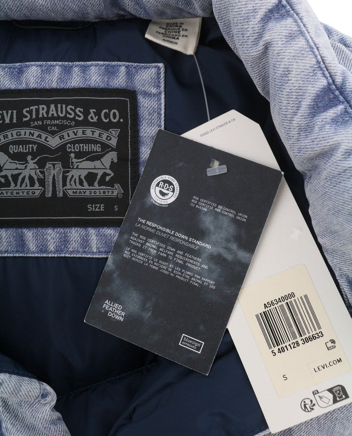Blaue Jeansweste