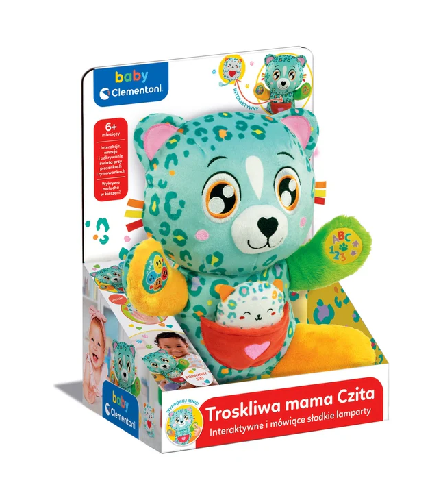 Interactive Sweet Leopards Caring Mama Chita Polish Language clementoni 50935