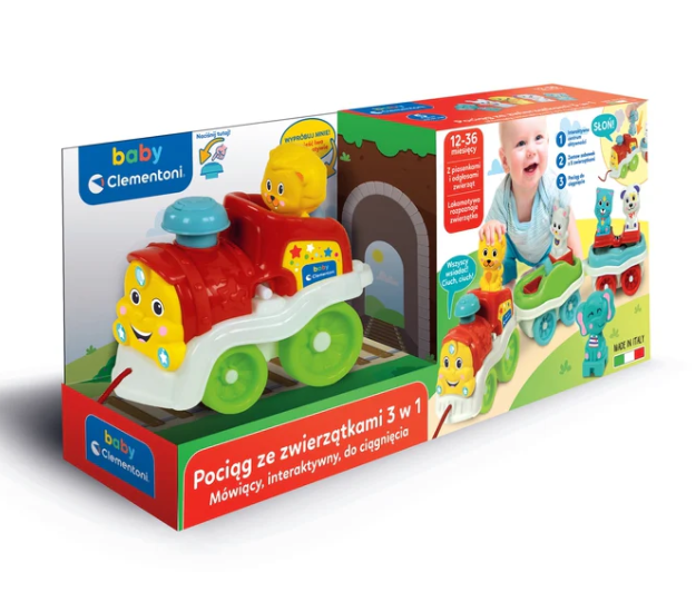 Interactive Animal Train Polish Language clementoni 50802