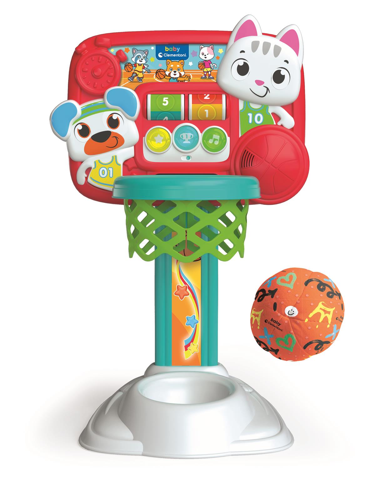 Conjunto interativo de basquete Kitten & Bear versão polonesa Clementoni 50384