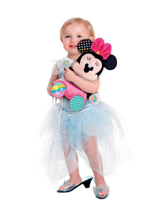 Pelúcia interativa Disney Baby Minnie ensina e abraça o idioma polonês Clementoni 50130