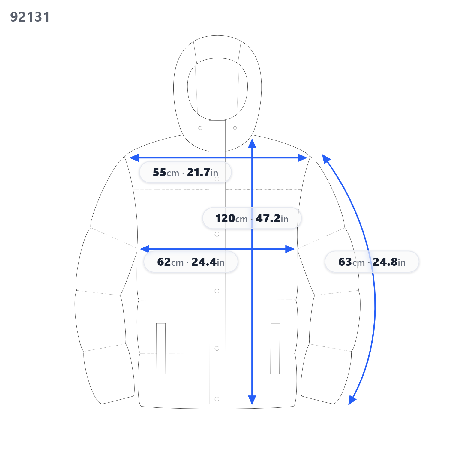 Jacket W-patty-out
