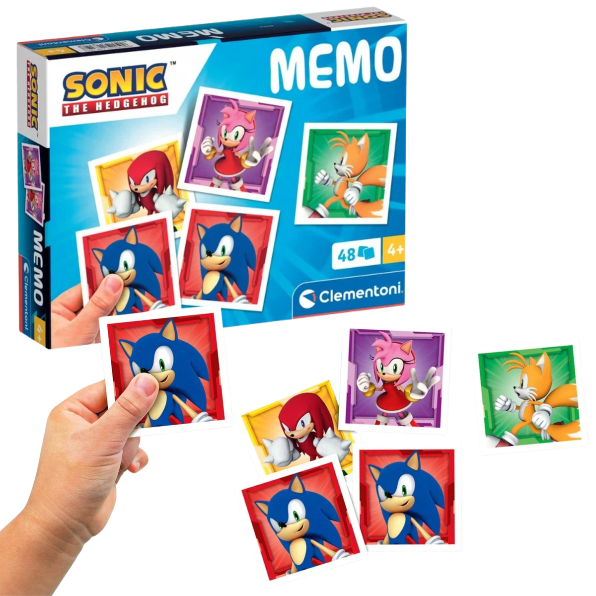 Jeu Mémo 48 Cartes Sonic Clementoni 18312