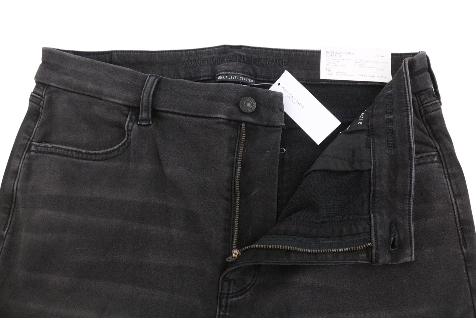 Vaqueros Jeggings con curvas de talle muy alto