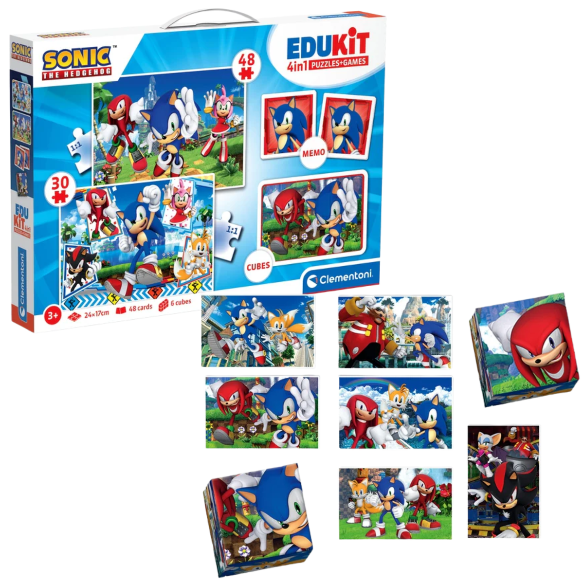 Sonic Clementoni 18318 rejtvényjegyzet és blokkok oktatási készlet