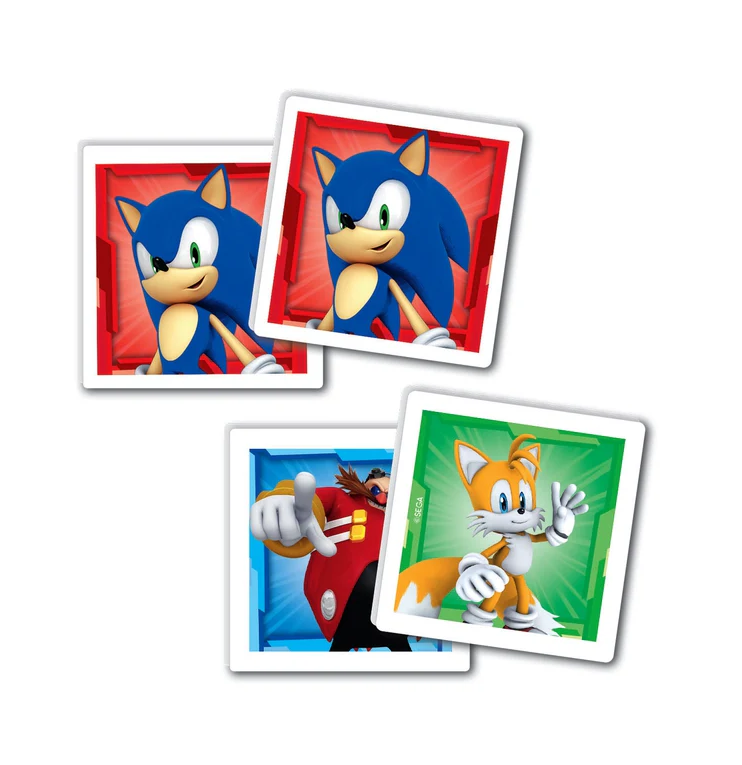 Educational Set Puzzle Memo & Blocks Sonic Clementoni 18318