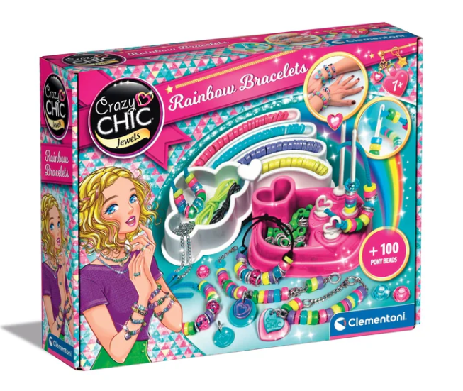 Crazy Chic Colourful Bracelet Bead Set Clementoni 78415