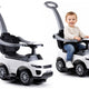 614w Toddlers Ride On Push Along With Parent Handle - White