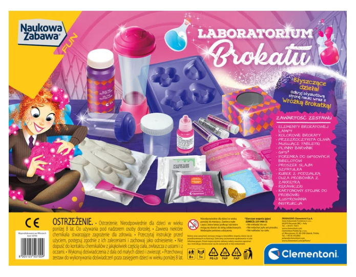 Science & Play Glitter Laboratory Fairy World Polish Language Clementoni 50700