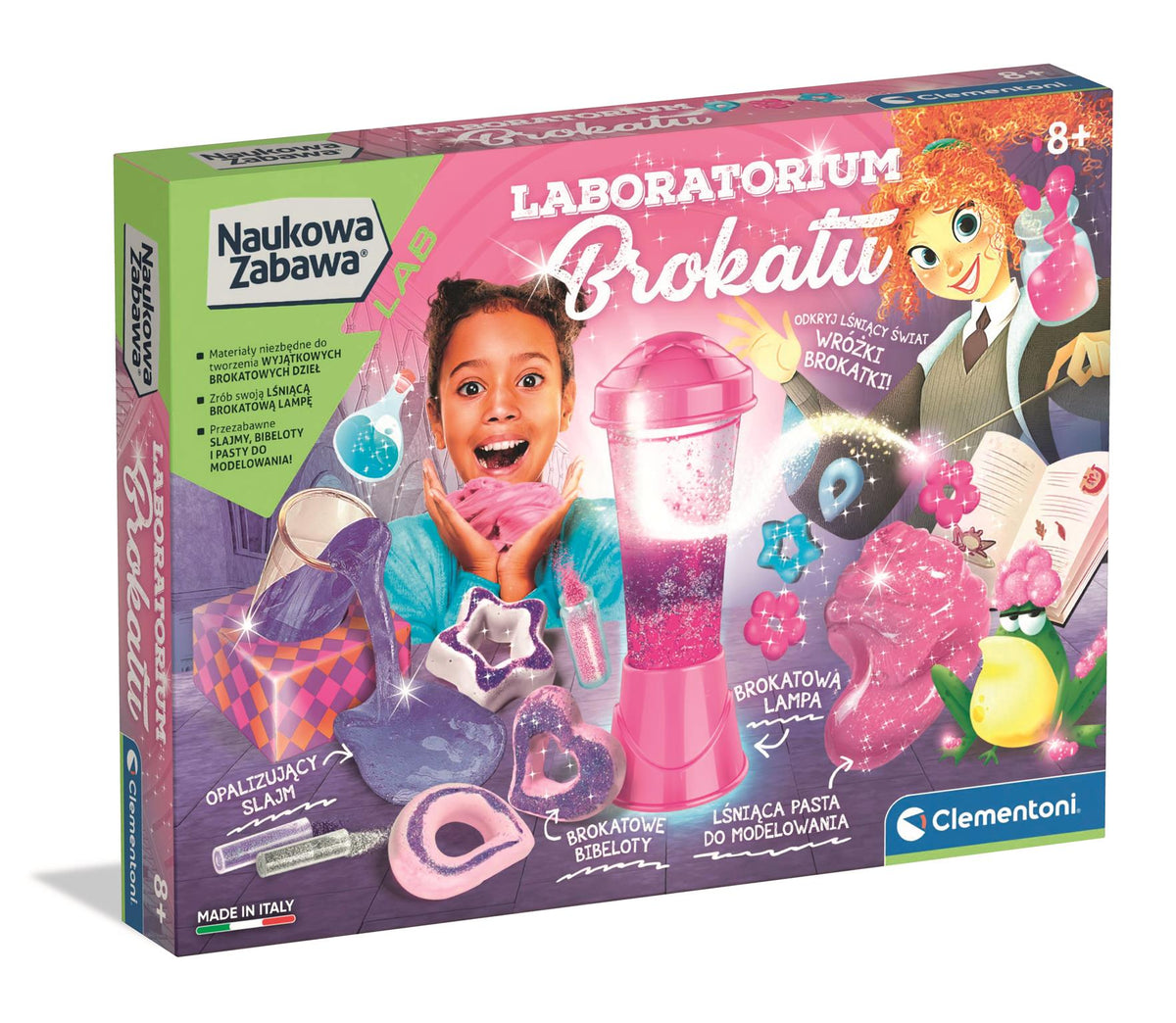 Ciencia y juego Laboratorio de purpurina Mundo de hadas Idioma polaco Clementoni 50700