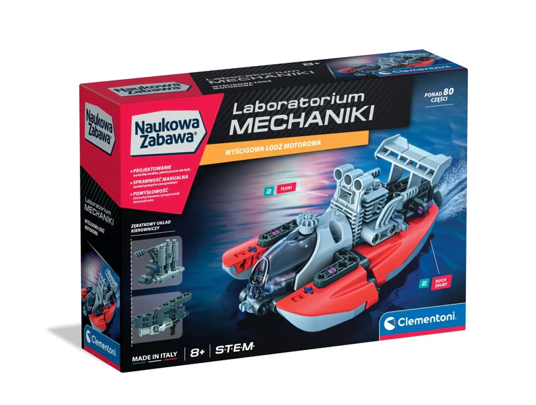 Scientific Fun Mechanics Laboratory Racing Motorboat Clementoni 50247