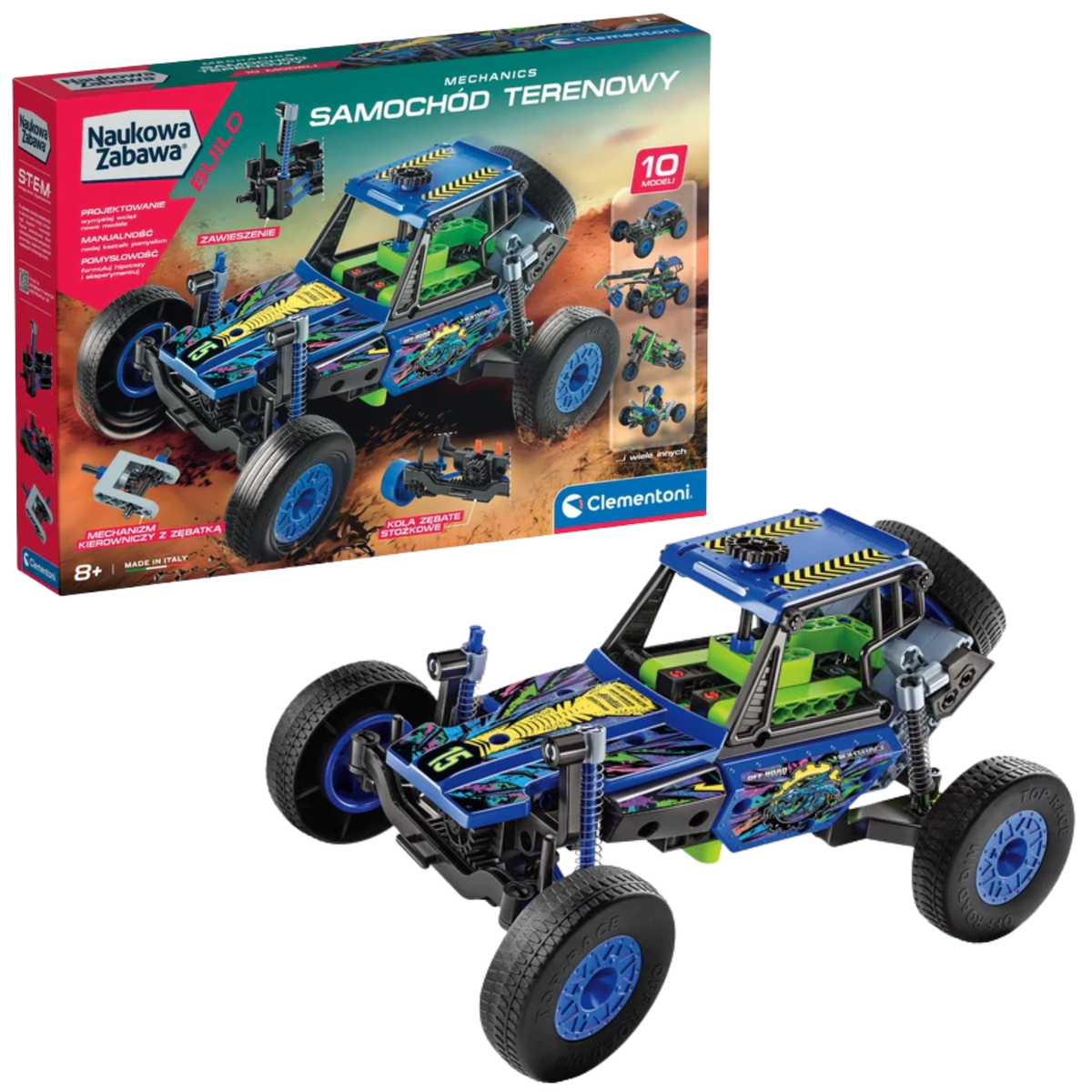 Scientific Fun Mechanics Laboratory Off-road Car Clementoni 50918