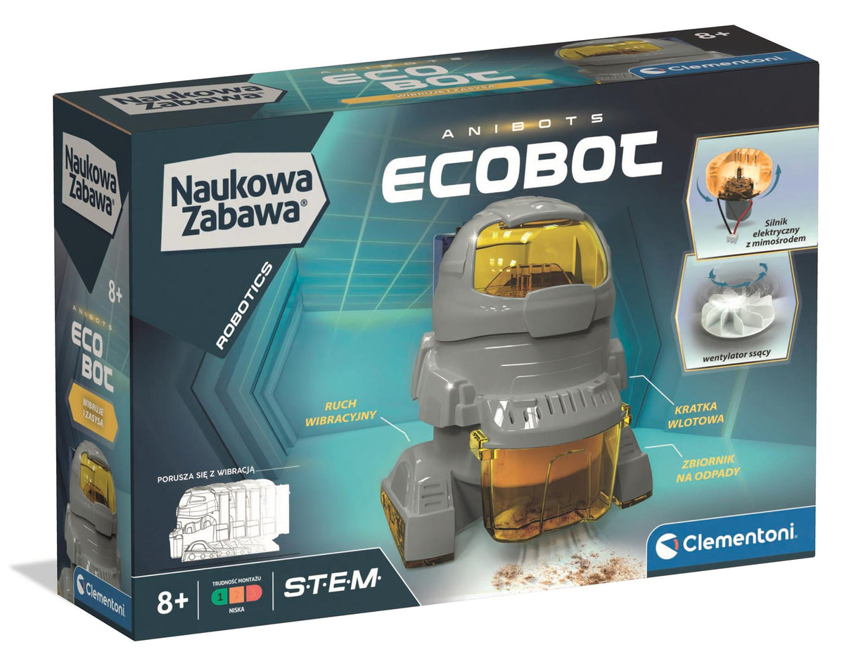 Science & Play Ecobot Robot Kit Polish Language Clementoni 50061