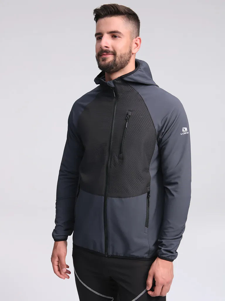 Męska kurtka softshell Loap Urcael w kolorze szarym