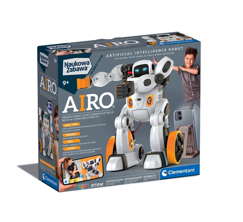 Scientific Fun Robot Airo Set – Polish Language Clementoni 50819