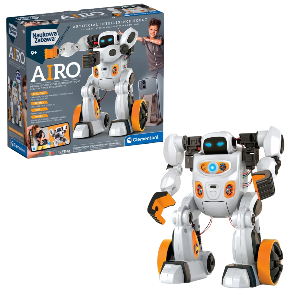 Scientific Fun Robot Airo Set – Polish Language Clementoni 50819