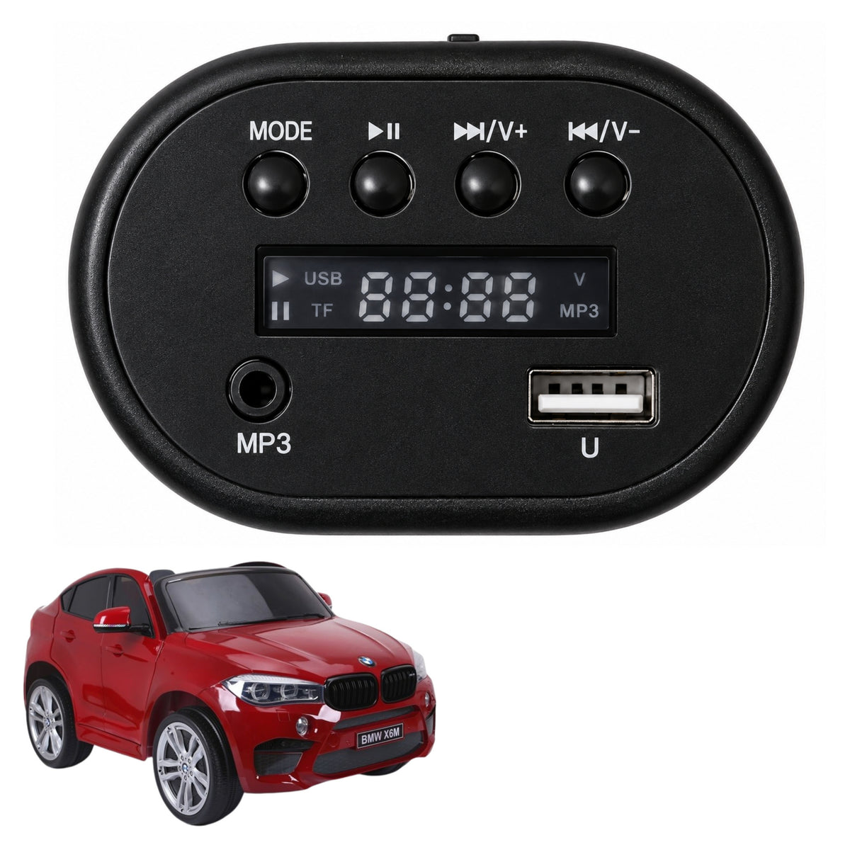 Panel rádia pro elektrickou jízdu na autě Bmw X6m