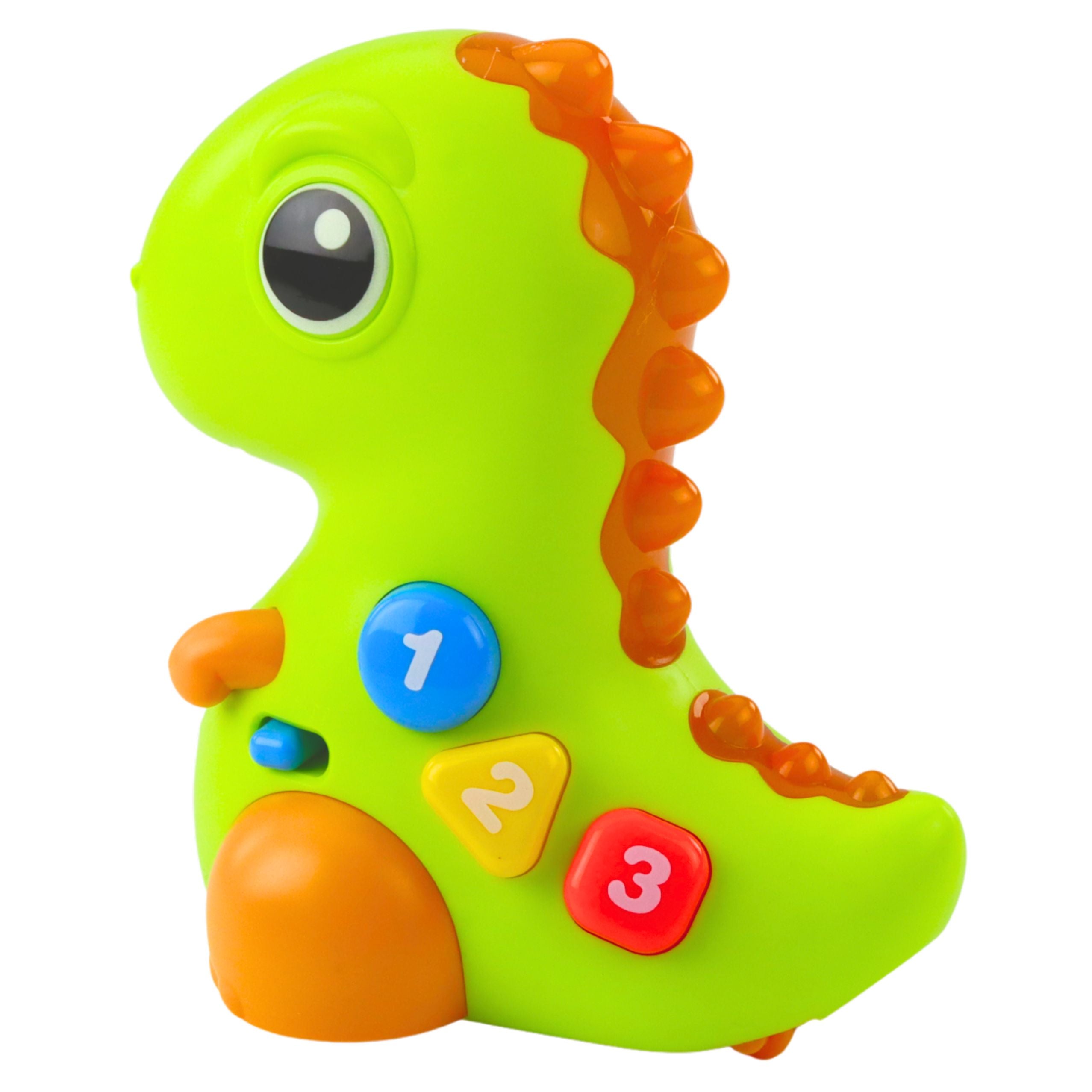 Interactive Toy For Toddlers Dinosaur On Wheels Lights And Sounds