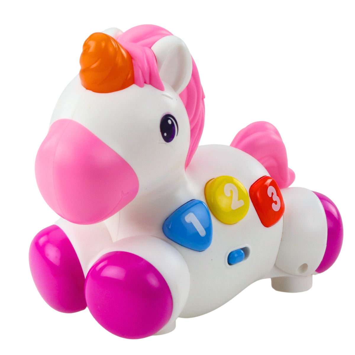 Interactive Toy For Toddlers Unicorn On Wheels Lights And Sounds