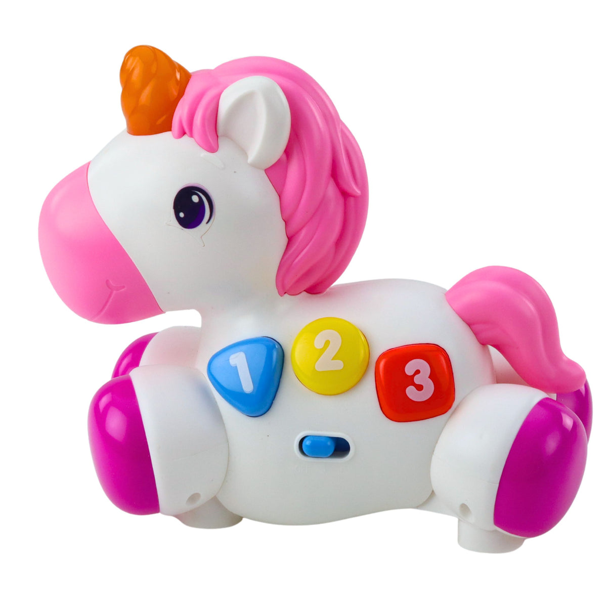 Interactive Toy For Toddlers Unicorn On Wheels Lights And Sounds
