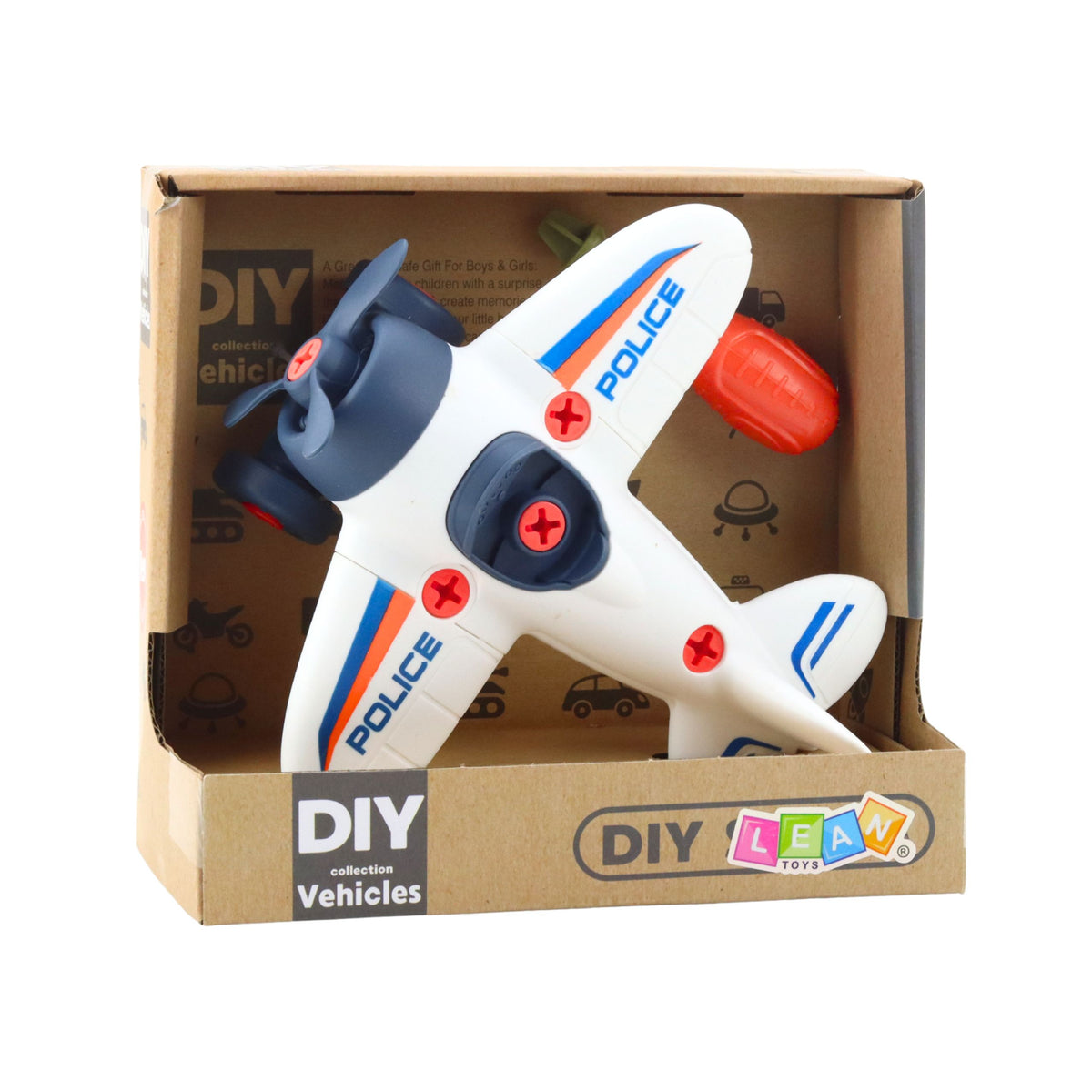 Diy Creative Kit: Screwdriver Plane Police Screwdriver
