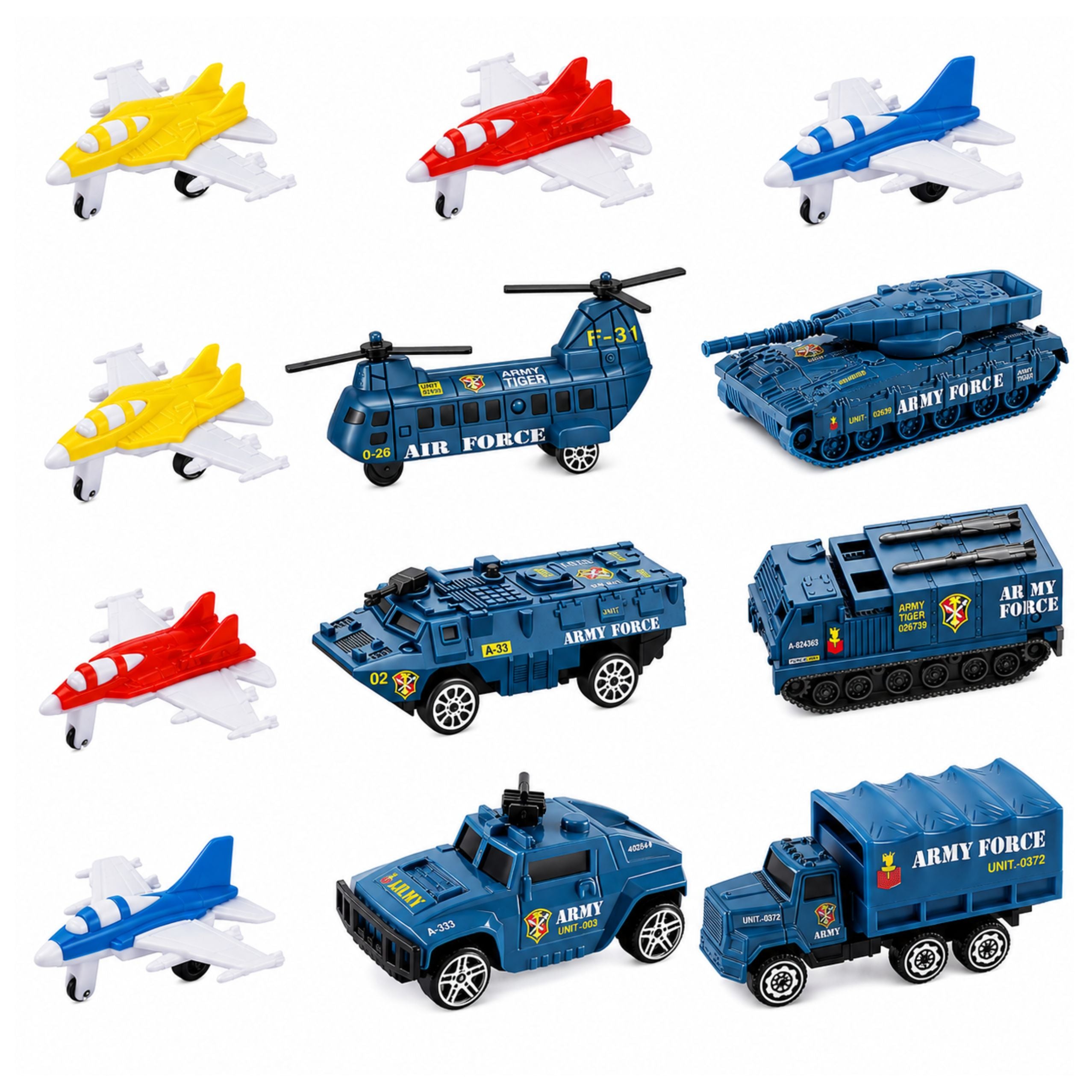 Military Set Aircraft Carrier Military Base Fighters Vehicles Lights Sound