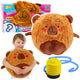 Jumping Ball Growing Plush Capybara Brown Pump 50 Cm
