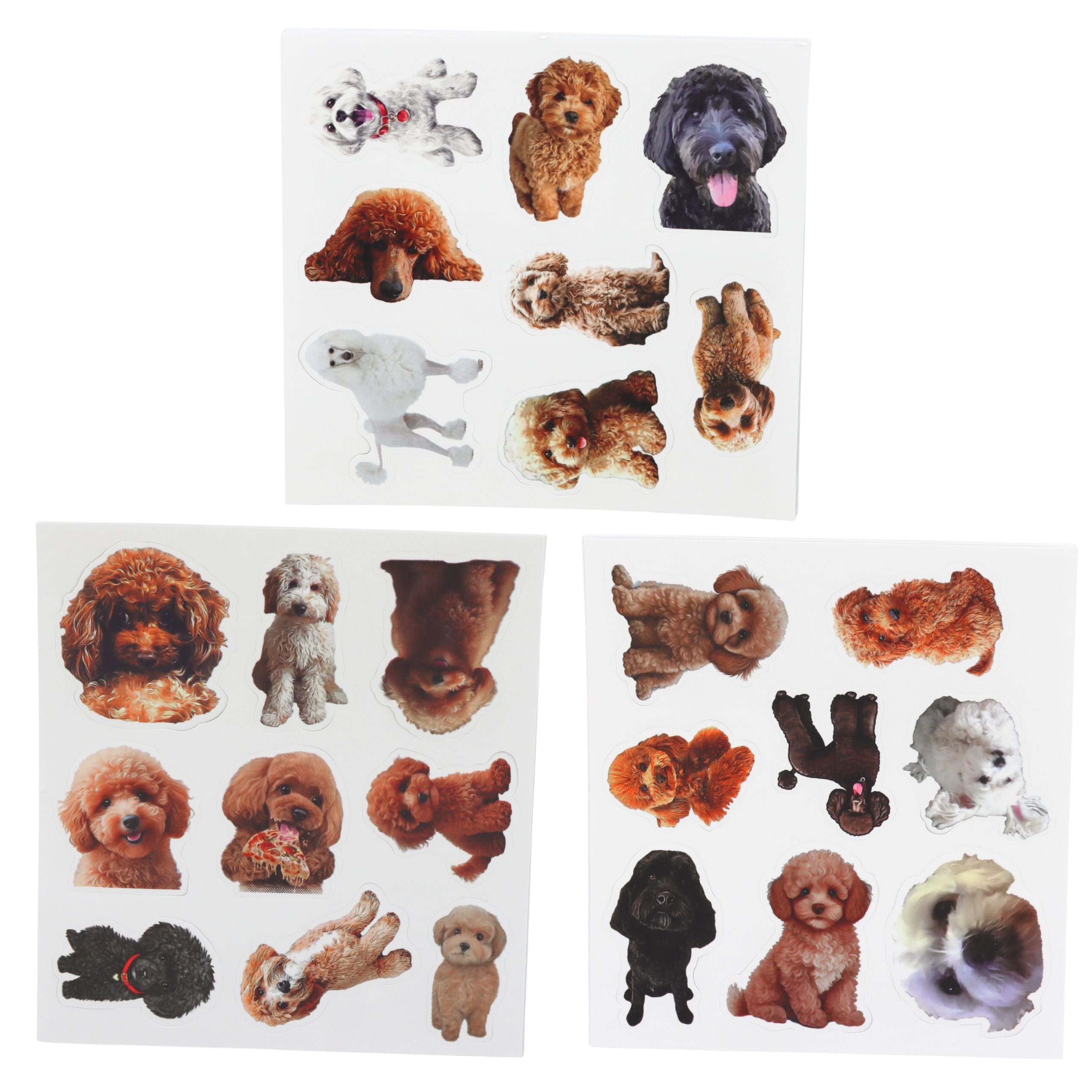 Set Of Stickers With Boxes And Dogs For Decorating Various Motifs 54 Pcs.
