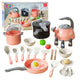 Set Bucatarie Oale Accesorii Gatit Alimente Roz 32 Buc.