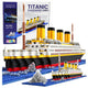 Blocs de construction de navire Titanic, modèle de navire 3d, 1878 pièces.