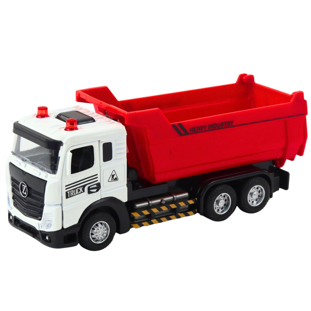 Wywrotka do ciężarówki z metalową kabiną, ruchoma skrzynia, wydaje dźwięki
