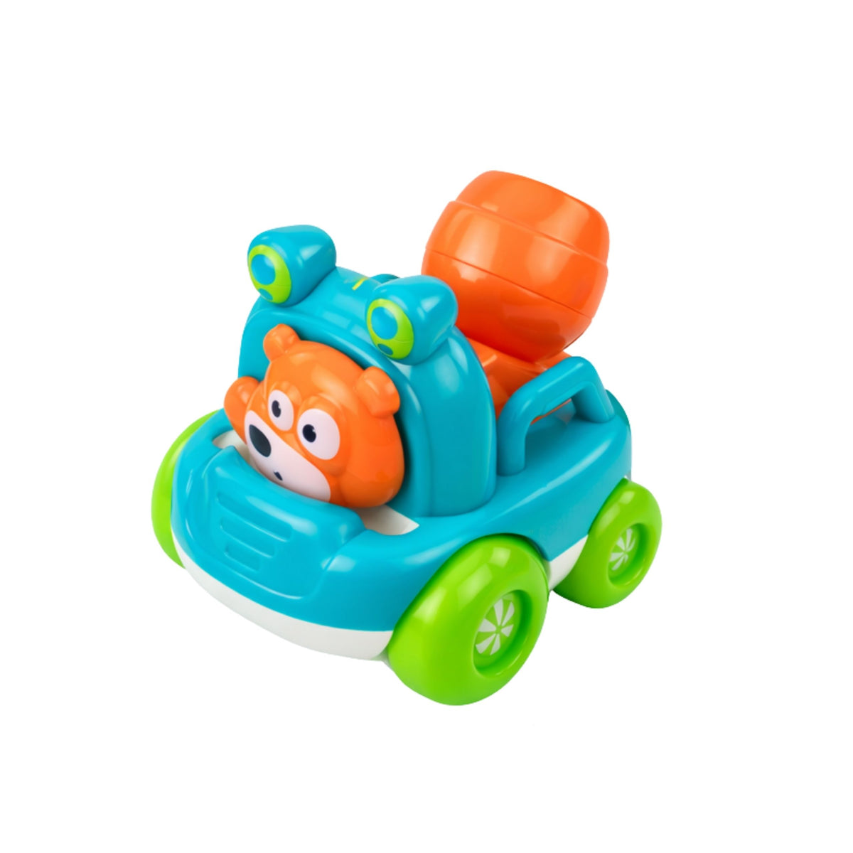 Ensemble de véhicules de construction avec des animaux pour les tout-petits colorés 3 pièces.