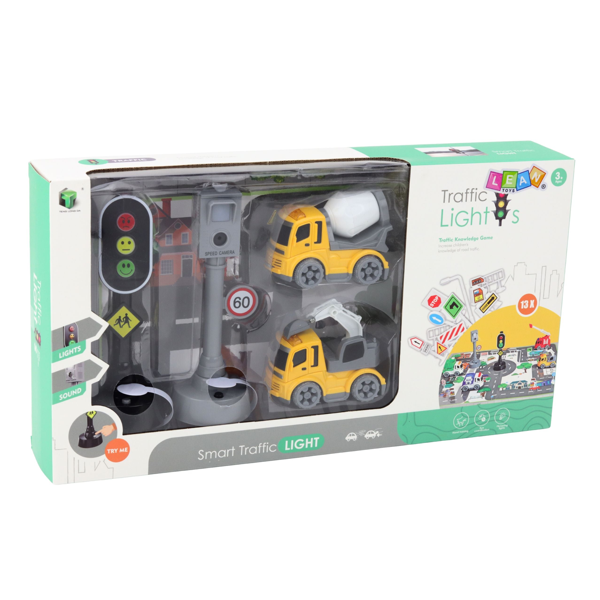 Set Of Traffic Lights Speed Camera Mat Construction Cars Lights And Sounds
