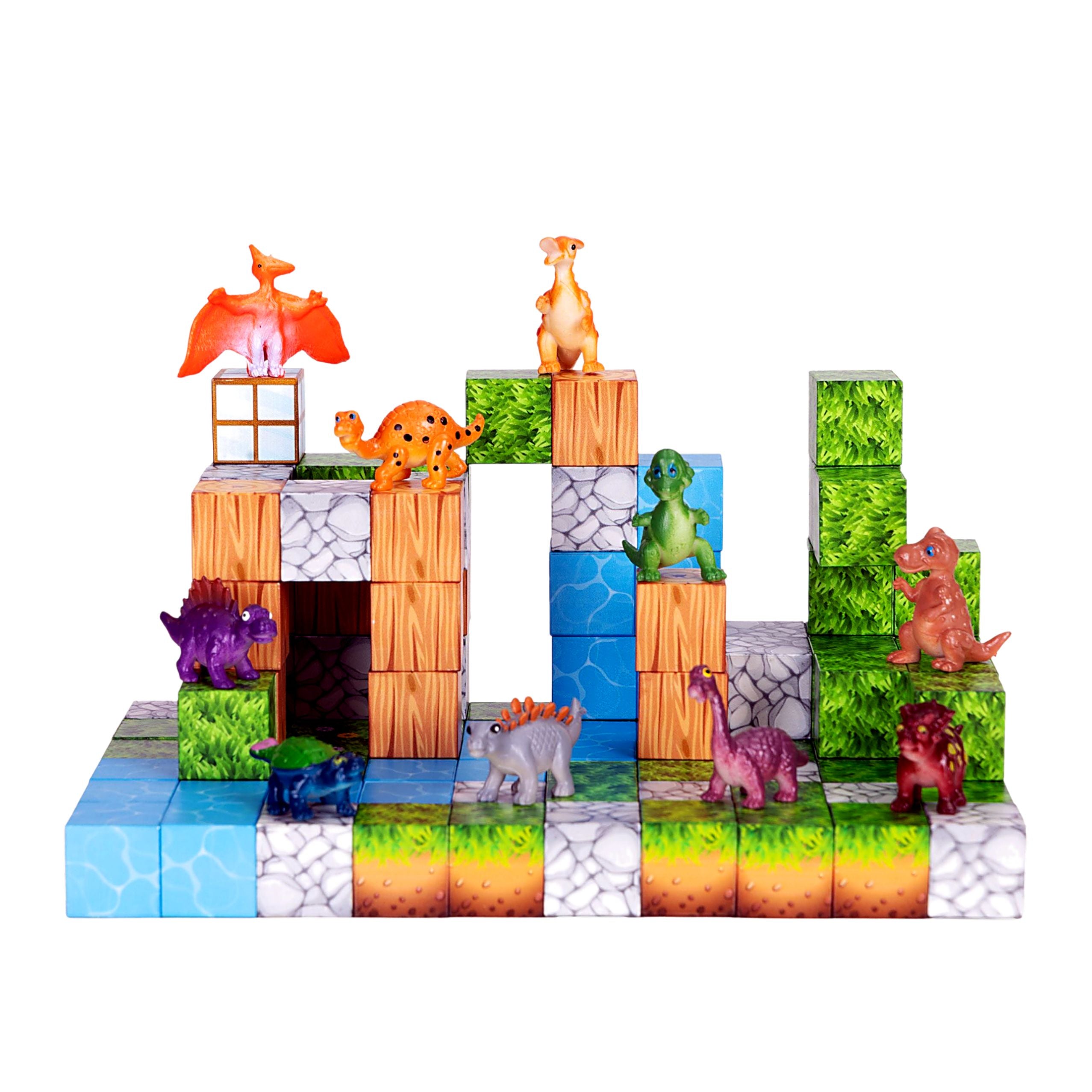 Magnetic Construction Blocks Cubes Square World 3d 114 Pcs.
