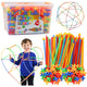 Straws 3d 4d Construction Blocks In A Box Colorful 1000 Pcs.