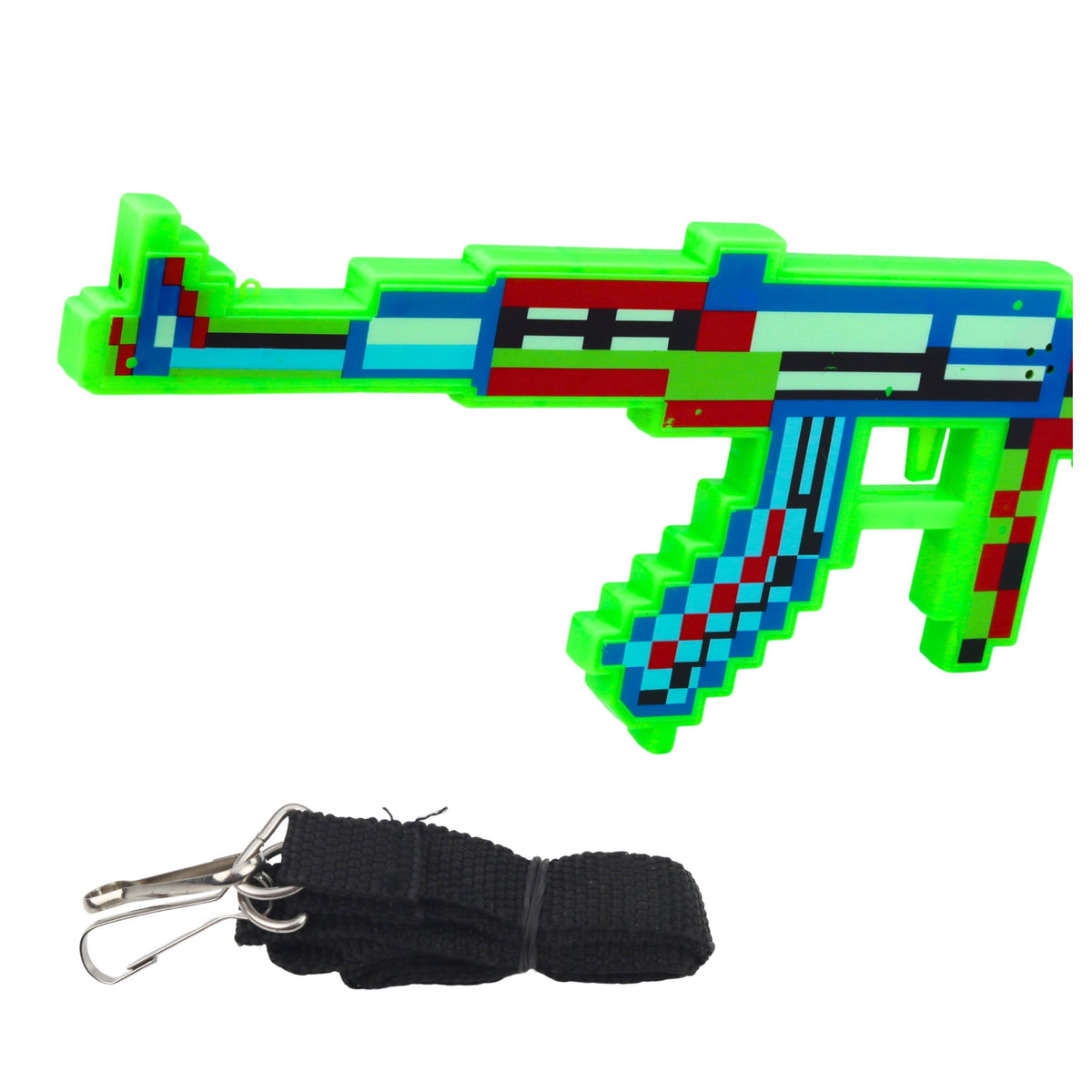 Pixel-Gewehrwaffenlichter, Geräusche, Lasergrün, 45 cm