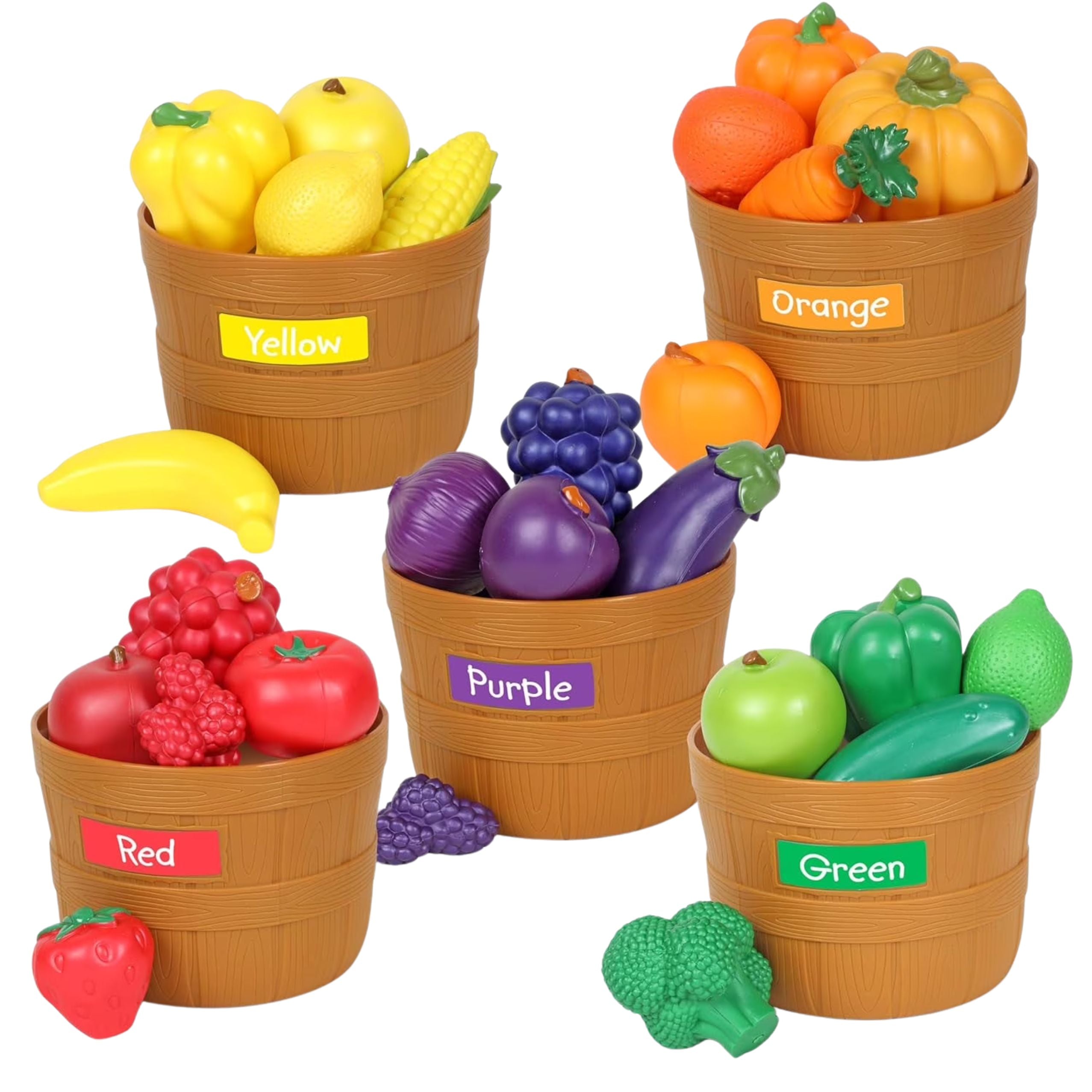 Fruit And Vegetable Sorting Educational Set For Cutting 34 Pcs.