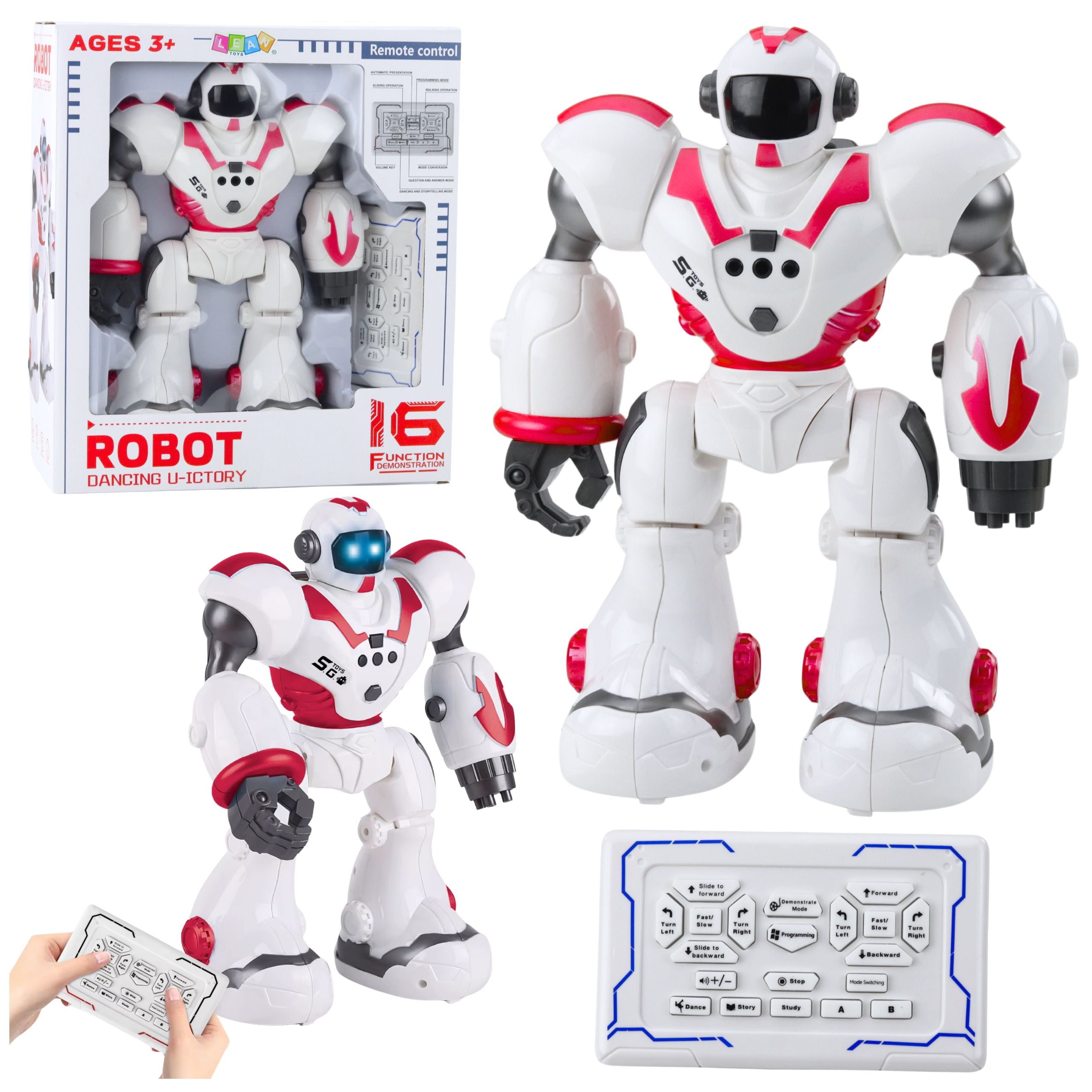 Interactive Remote Controlled Rc Robot 16 Functions Lights Sounds Pink