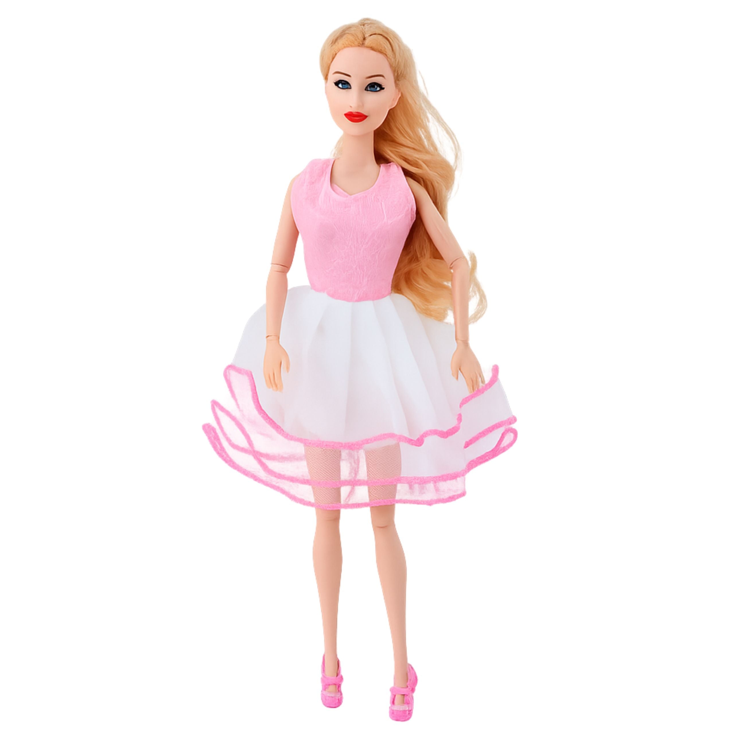 Pink Wardrobe Set For Dolls Dresses Shoes Accessories