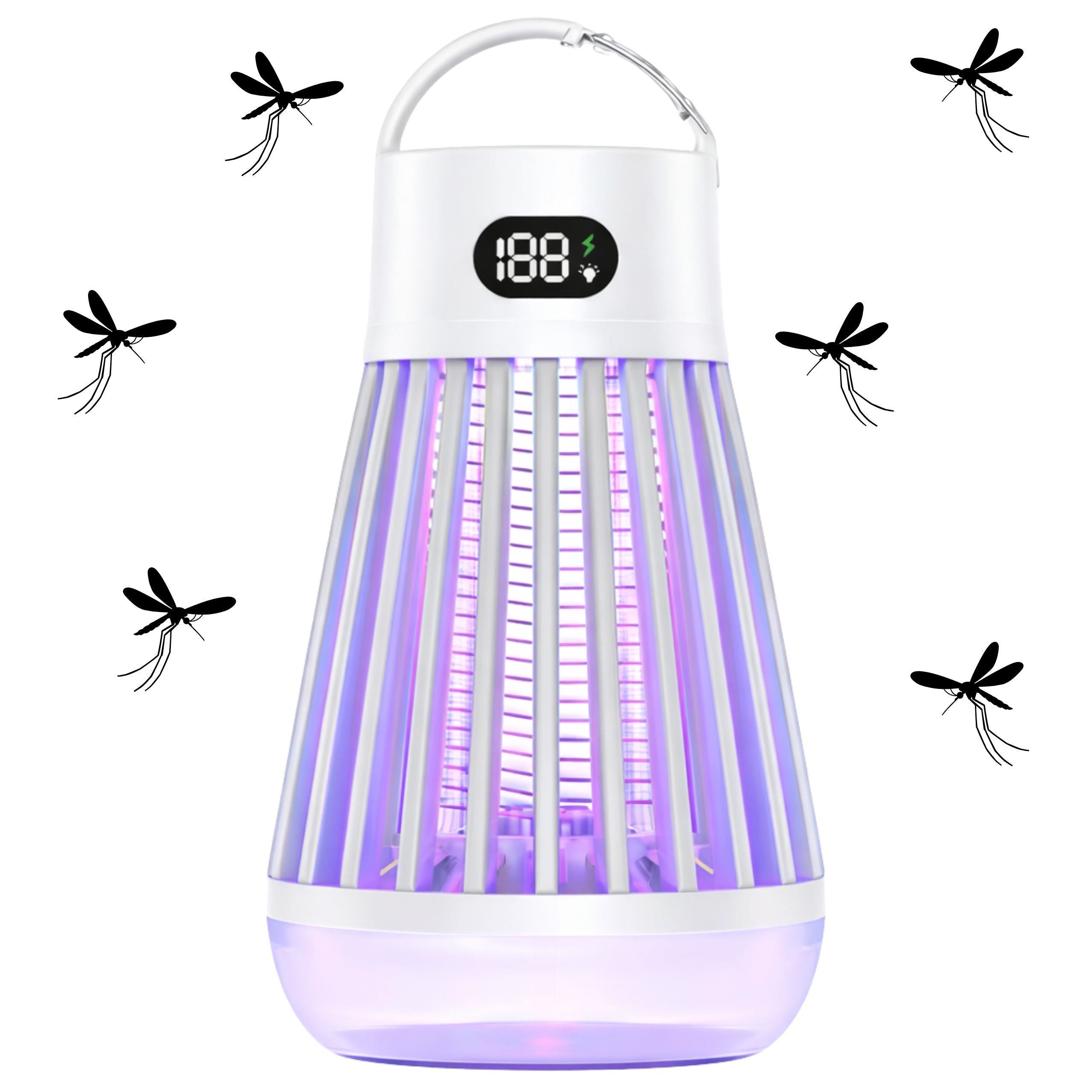 Electric Mosquito Killer Lamp Uv Light White