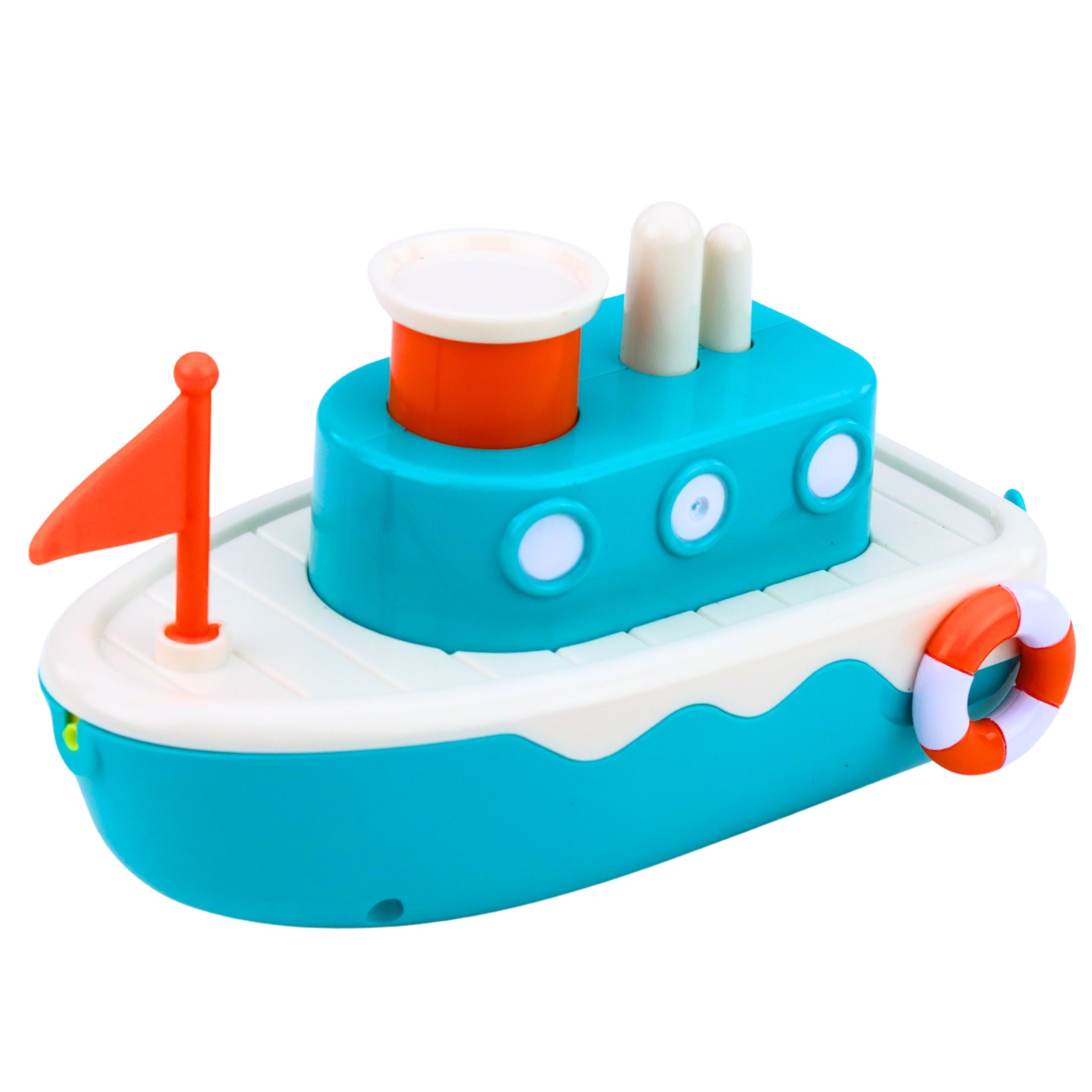 Wind-up Bath Toy - Blue Water Squirting Ship